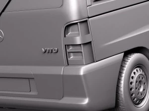 Van Kargo Mercedes-Benz Vito 1995-2000 Model 3D