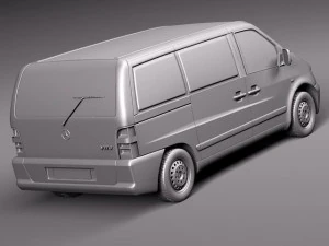 Van Kargo Mercedes-Benz Vito 1995-2000 Model 3D
