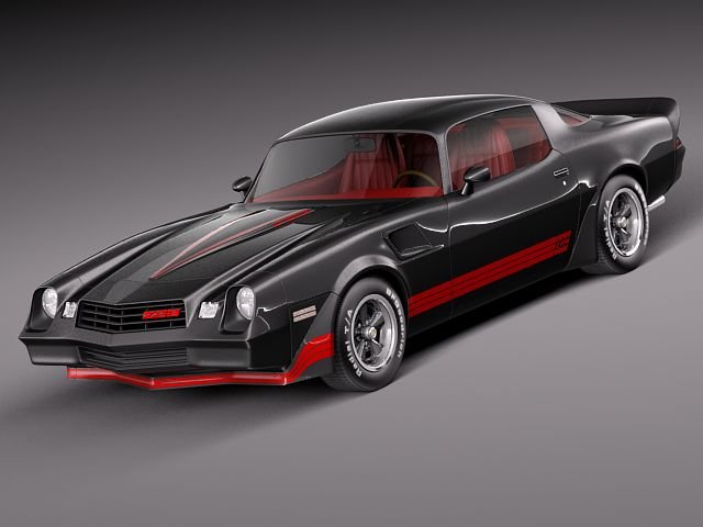 Chevrolet camaro 1980 z28 Modèle 3D .c4d .max .obj .3ds .fbx .stl .blend 