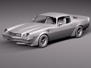 Chevrolet camaro 1980 z28 Modèle 3D