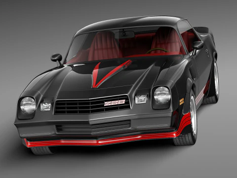 シボレー カマロ Z28 1980 3Dモデル in クラシックカー 39383 | 3DExport