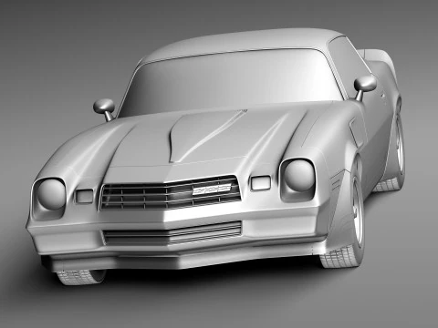 シボレー カマロ Z28 1980 3Dモデル in クラシックカー 39383 | 3DExport