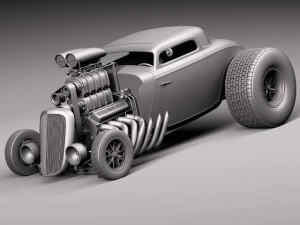 F1933 Hotwheels Hot Rod 3D Model