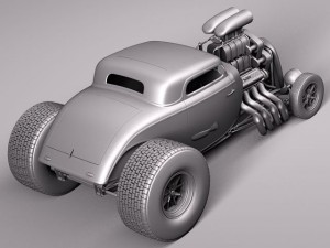 F1933 Hotwheels Hot Rod Modèle 3D