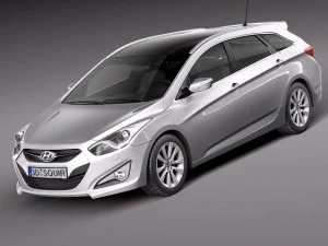 Gerobak Hyundai i40 Sonata 2012 Model 3D