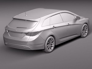 Hyundai i40 Sonata 2012 Wagon Modelo 3D