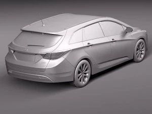 Hyundai i40 Sonata 2012 Wagon 3D Model