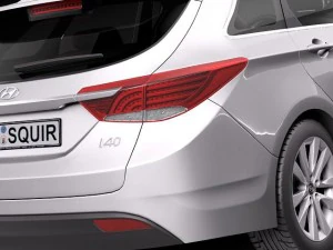 Hyundai i40 Sonata 2012 Wagon 3D Model