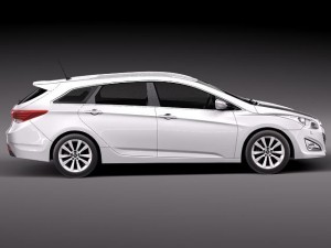Hyundai i40 Sonata 2012 Wagon Modelo 3D