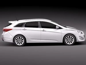 Hyundai i40 Sonata 2012 Wagon 3D Model