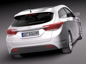 Hyundai i40 Sonata 2012 Wagon 3D Model