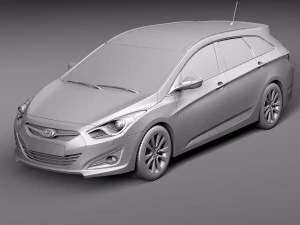 Hyundai i40 Sonata 2012 Wagon 3D Model