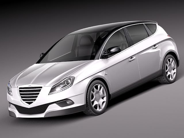 Chrysler Delta 2012 3D Модель .c4d .max .obj .3ds .fbx .stl .blend 