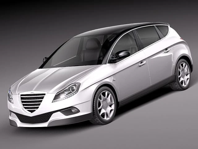 Chrysler Delta 2012 3D Model .c4d .max .obj .3ds .fbx .stl .blend