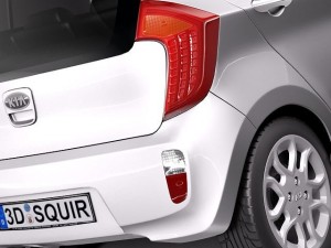Kia Picanto 5-door 2012 Modelo 3D