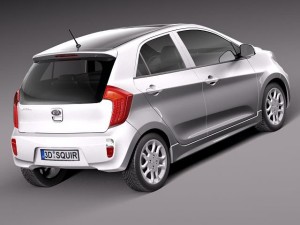 Kia Picanto 5-door 2012 Modelo 3D