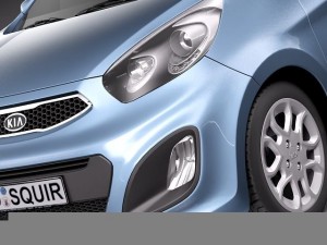 Kia Picanto 5-door 2012 Modelo 3D
