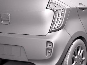 Kia Picanto 5-door 2012 Modelo 3D