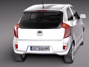Kia Picanto 5-door 2012 Modelo 3D