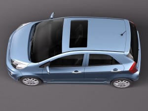 Kia Picanto 5-door 2012 Modelo 3D