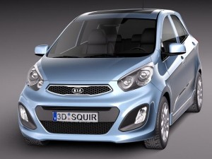 Kia Picanto 5-door 2012 Modelo 3D