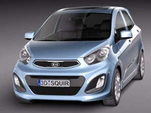 Kia Picanto 5-door 2012 3D Model