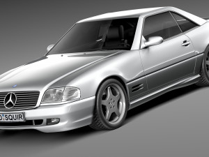 Mercedes-Benz SL500 r129 1989-2001 Modello 3D