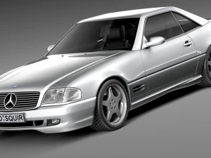 मर्सिडीज-बेंज SL500 r129 1989-2001 3D मॉडल
