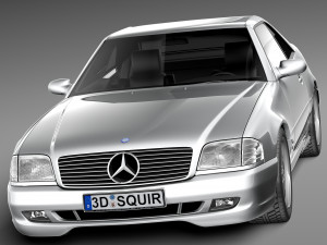 Mercedes-Benz SL500 r129 1989-2001 Model 3D