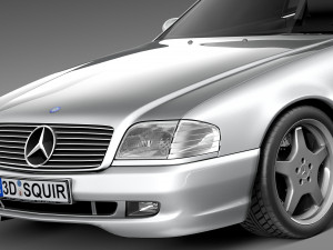 Mercedes-Benz SL500 r129 1989-2001 Model 3D
