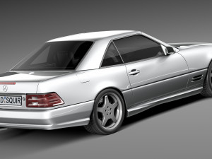 Mercedes-Benz SL500 r129 1989-2001 Model 3D