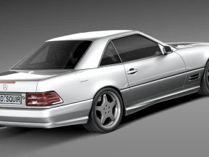 Mercedes-Benz SL500 r129 1989-2001 3D Model