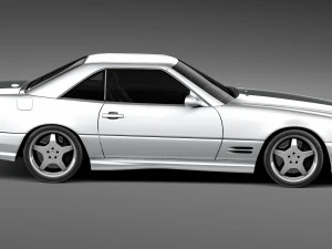Mercedes-Benz SL500 r129 1989-2001 3D Model