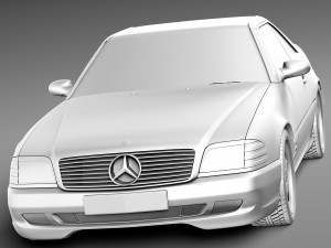 Mercedes-Benz SL500 r129 1989-2001 Model 3D