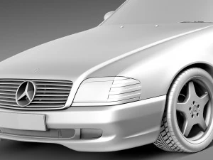 Mercedes-Benz SL500 r129 1989-2001 3D Model