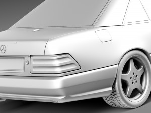 Mercedes-Benz SL500 r129 1989-2001 Model 3D