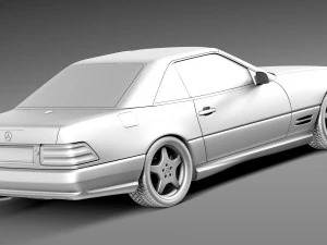 Mercedes-Benz SL500 r129 1989-2001 3D Model