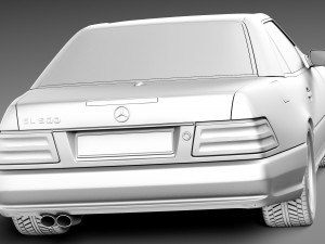 Mercedes-Benz SL500 r129 1989-2001 Model 3D