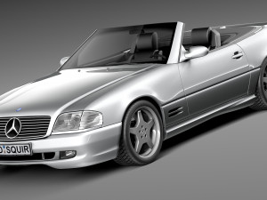 Mercedes-Benz SL500 r129 1989-2001 Model 3D