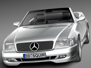 Mercedes-Benz SL500 r129 1989-2001 Model 3D
