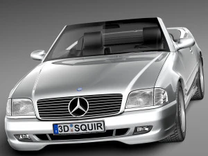 Mercedes-Benz SL500 r129 1989-2001 3D Model
