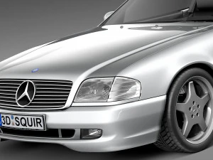 Mercedes-Benz SL500 r129 1989-2001 3D Model