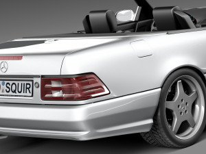 Mercedes-Benz SL500 r129 1989-2001 Model 3D