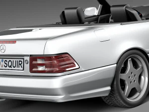 Mercedes-Benz SL500 r129 1989-2001 3D Model