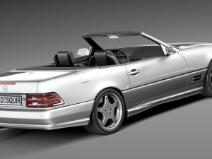 Mercedes-Benz SL500 r129 1989-2001 Model 3D