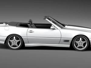 Mercedes-Benz SL500 r129 1989-2001 3D Model