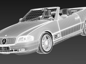 Mercedes-Benz SL500 r129 1989-2001 Model 3D