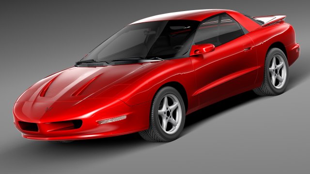 Pontiac Firebird Formula 1993-1997 Modelo 3D .c4d .max .obj .3ds .fbx .stl .blend 