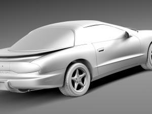 Pontiac Firebird Formula 1993-1997 Modelo 3D