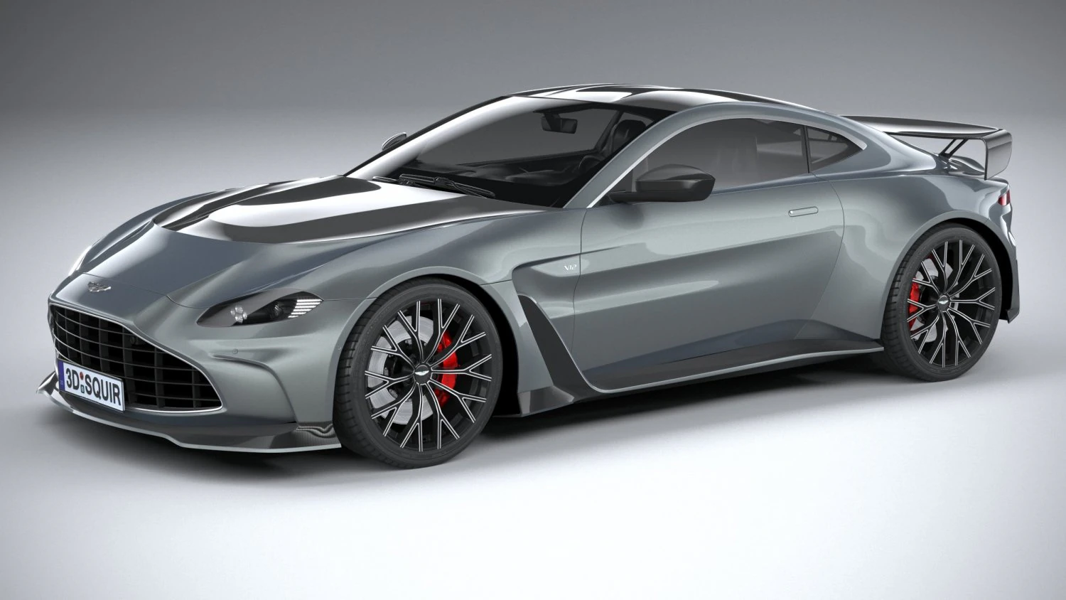 Aston Martin V12 Vantage 2023 3D Model .c4d .max .obj .3ds .fbx .stl .blend 
